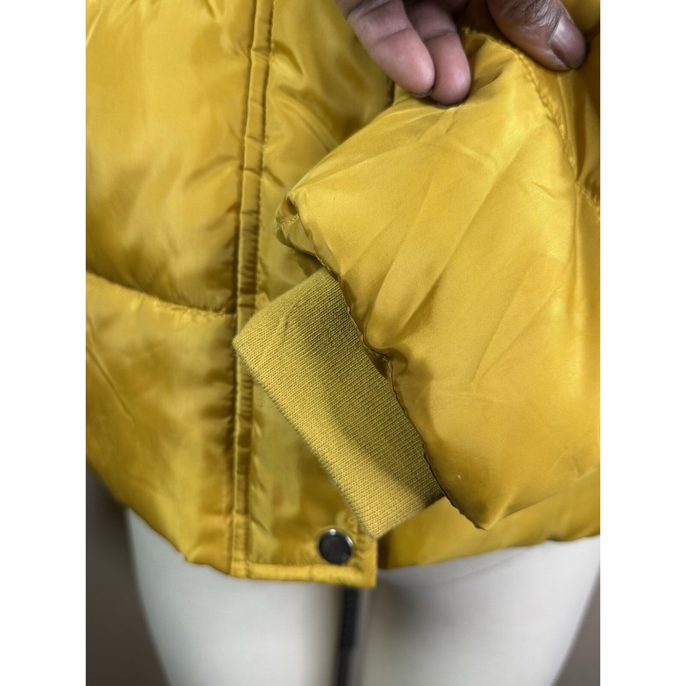 Sebby Women's Yellow Size medium Puffer Jacket Coat Lightweight Winter Coat - Picture 5 of 8